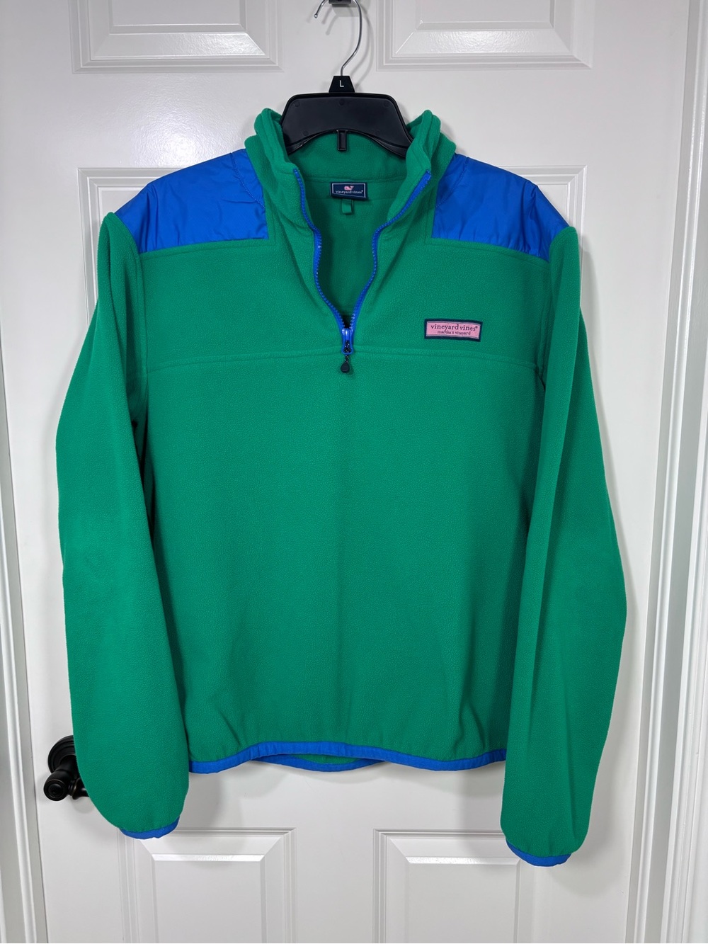 Vineyard Vines Long Sleeve 1/4 Zip Fleece Pullover Men’s S Green